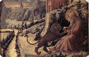 Fra Filippo Lippi St Jerome and the Lion oil painting
